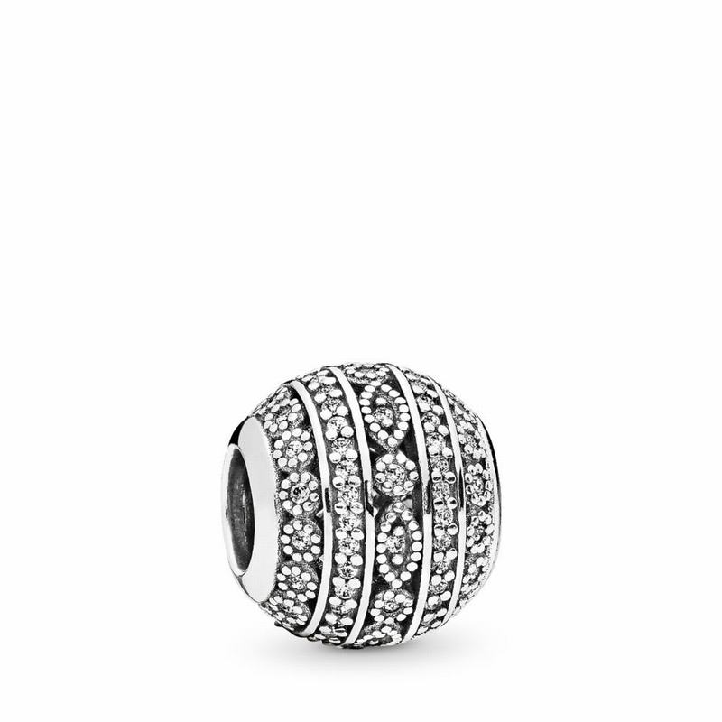 Pandora Glittering Shapes Charm - Sterling Silver/Cubic Zirconia - Canada | NE6553IF